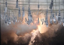 Mascletà a cargo de Pirotecnia Martí.