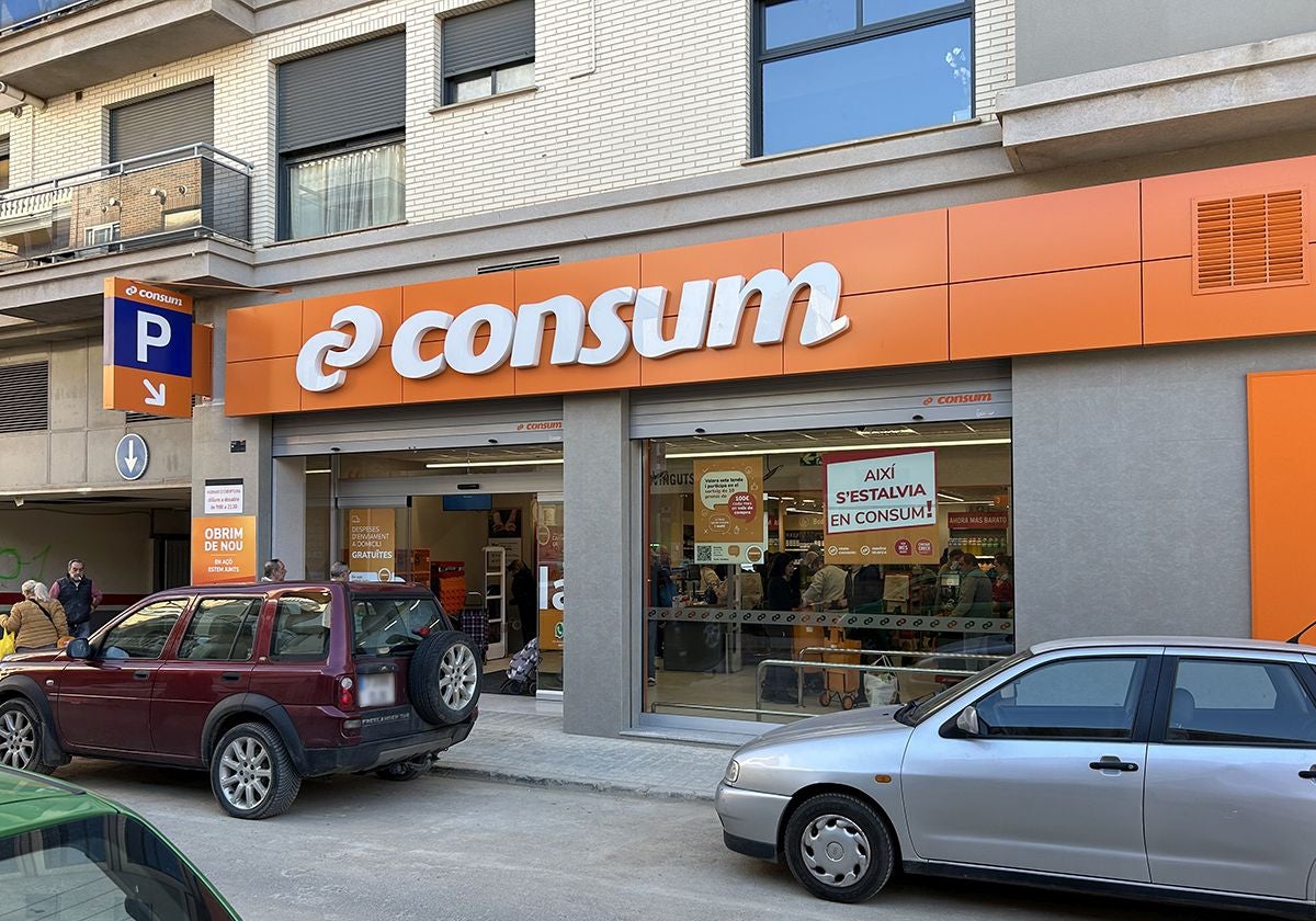 Una de las tiendas reabiertas.