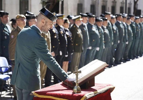 Toma de posesión del nuevo jefe de la Guardia Civil de Valencia, Juan Martínez Ros