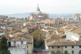 Vista general de centro histórico de Xàtiva.