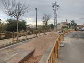Obras de reconstrucción en Real.