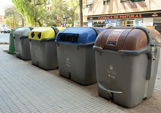 Instalación de los nuevos contenedores.