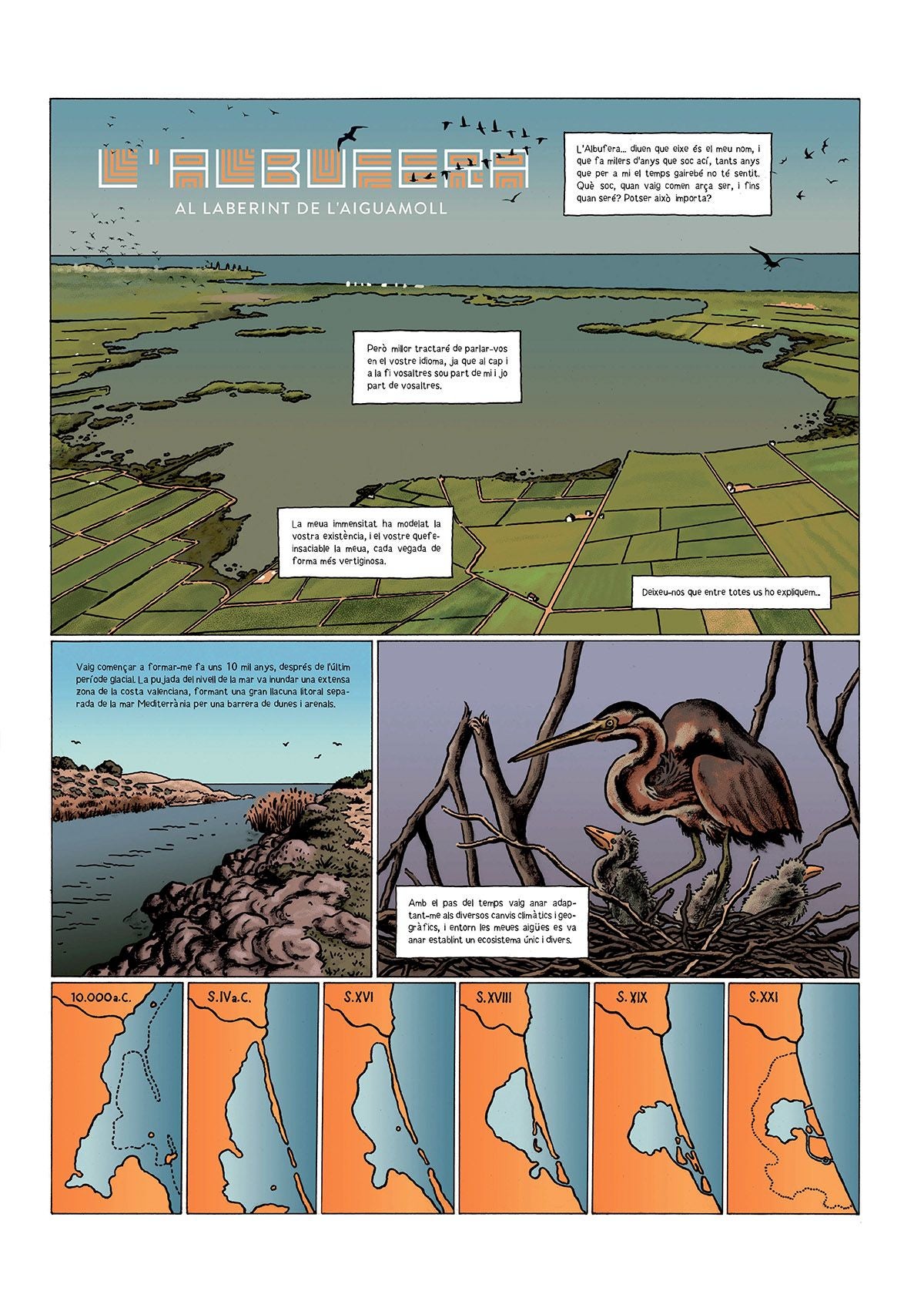 El rey Jaume I, Franco y Carlos Mazón desfilan en un cómic sobre la Albufera