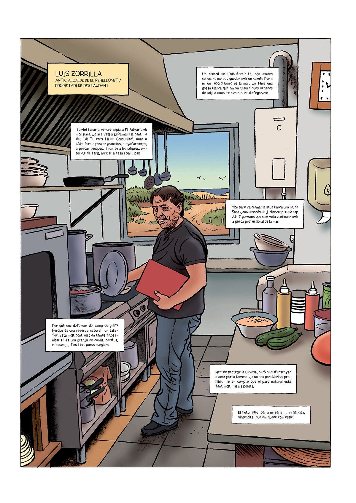 El rey Jaume I, Franco y Carlos Mazón desfilan en un cómic sobre la Albufera