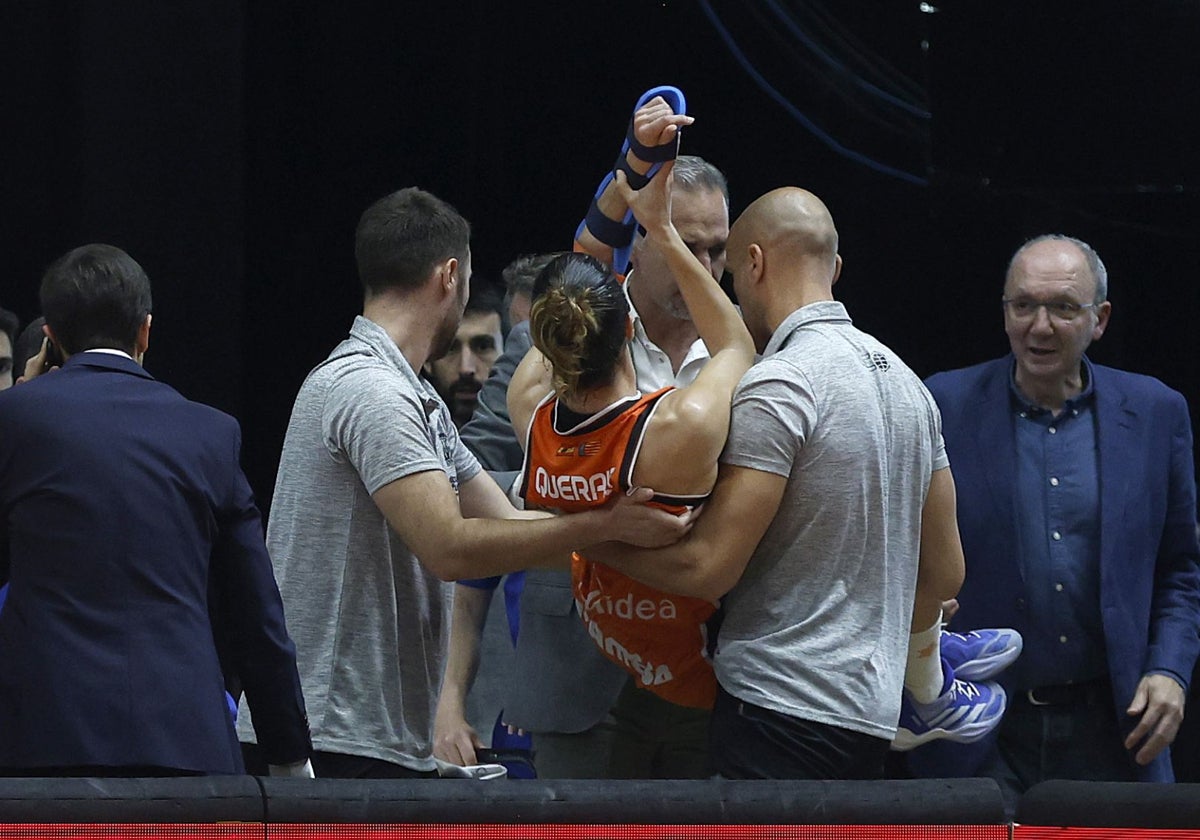Queralt Casas tiene una fractura de cúbito y radio en el brazo izquierdo