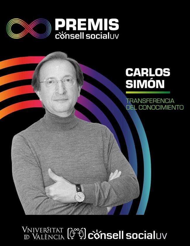 Carlos Simón, Premio Transferencia del Conocimiento del Consell Social de la UV