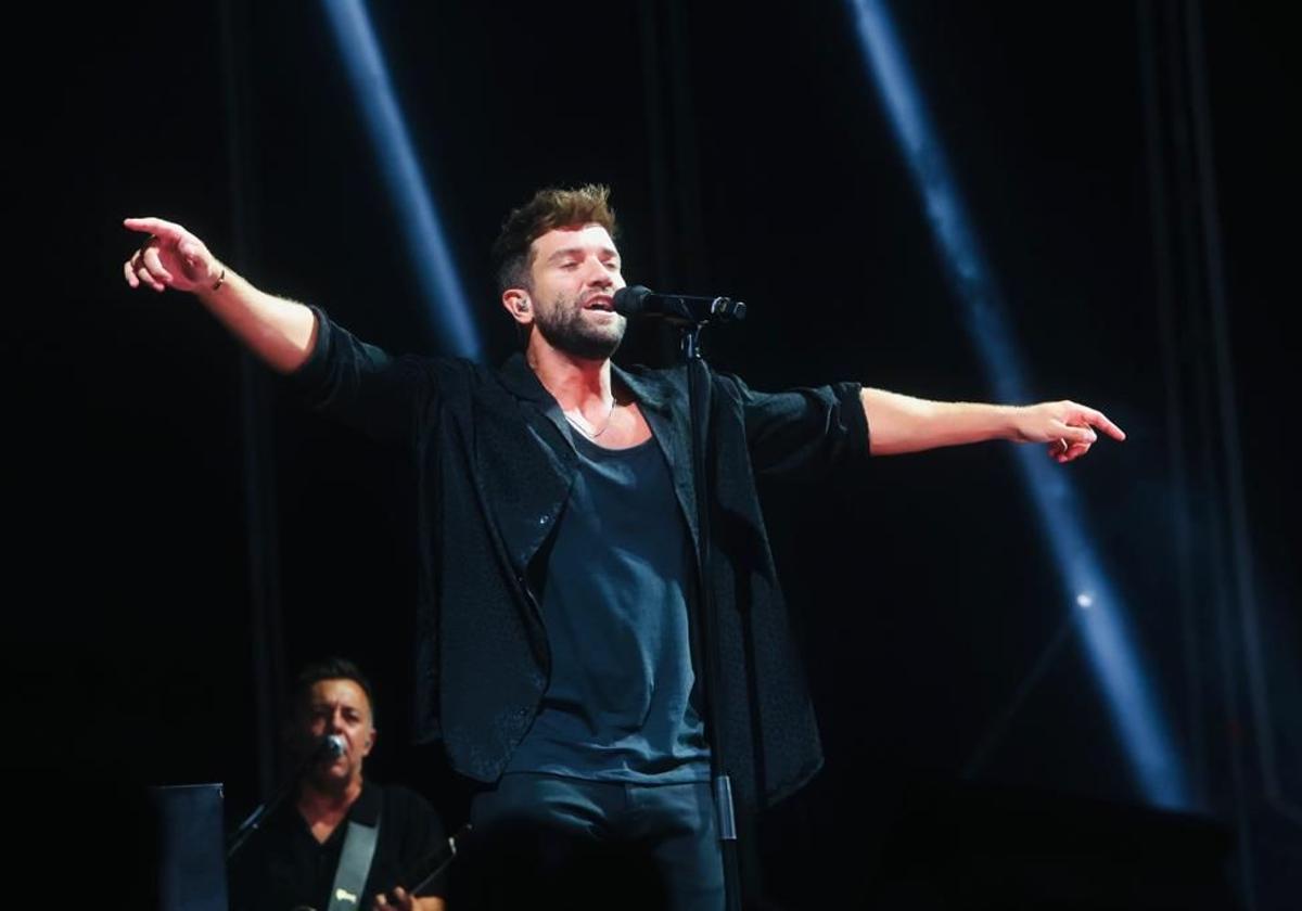 El cantante Pablo Alborán, durante un concierto en una imagen de archivo.