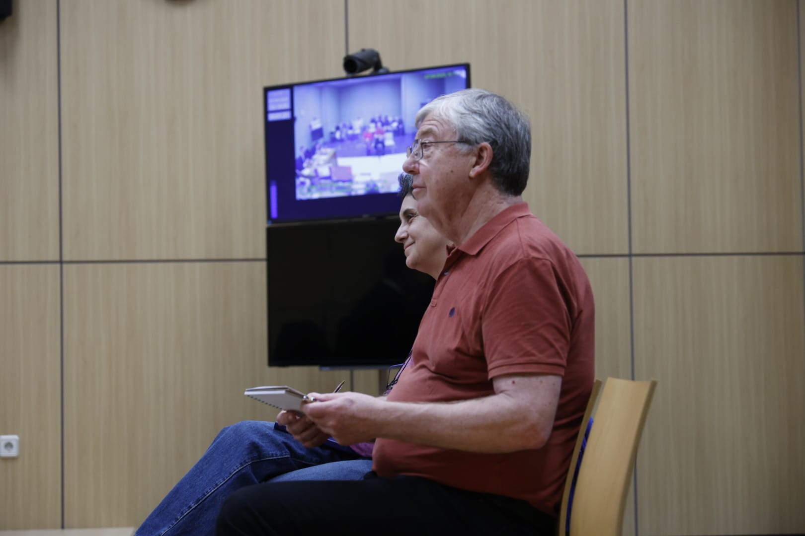 Los dos acusados, durante una sesión del juicio.