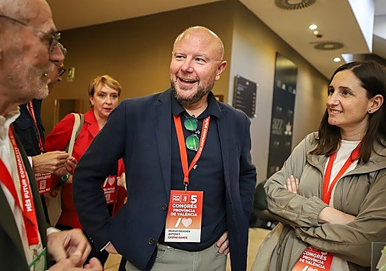 Toni Gaspar, elegido presidente del congreso provincial del PSPV de Valencia.