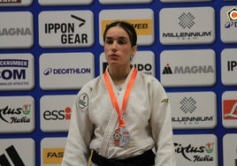 Odalis Santiago posa tras terminar segunda en la European Cup Junior.