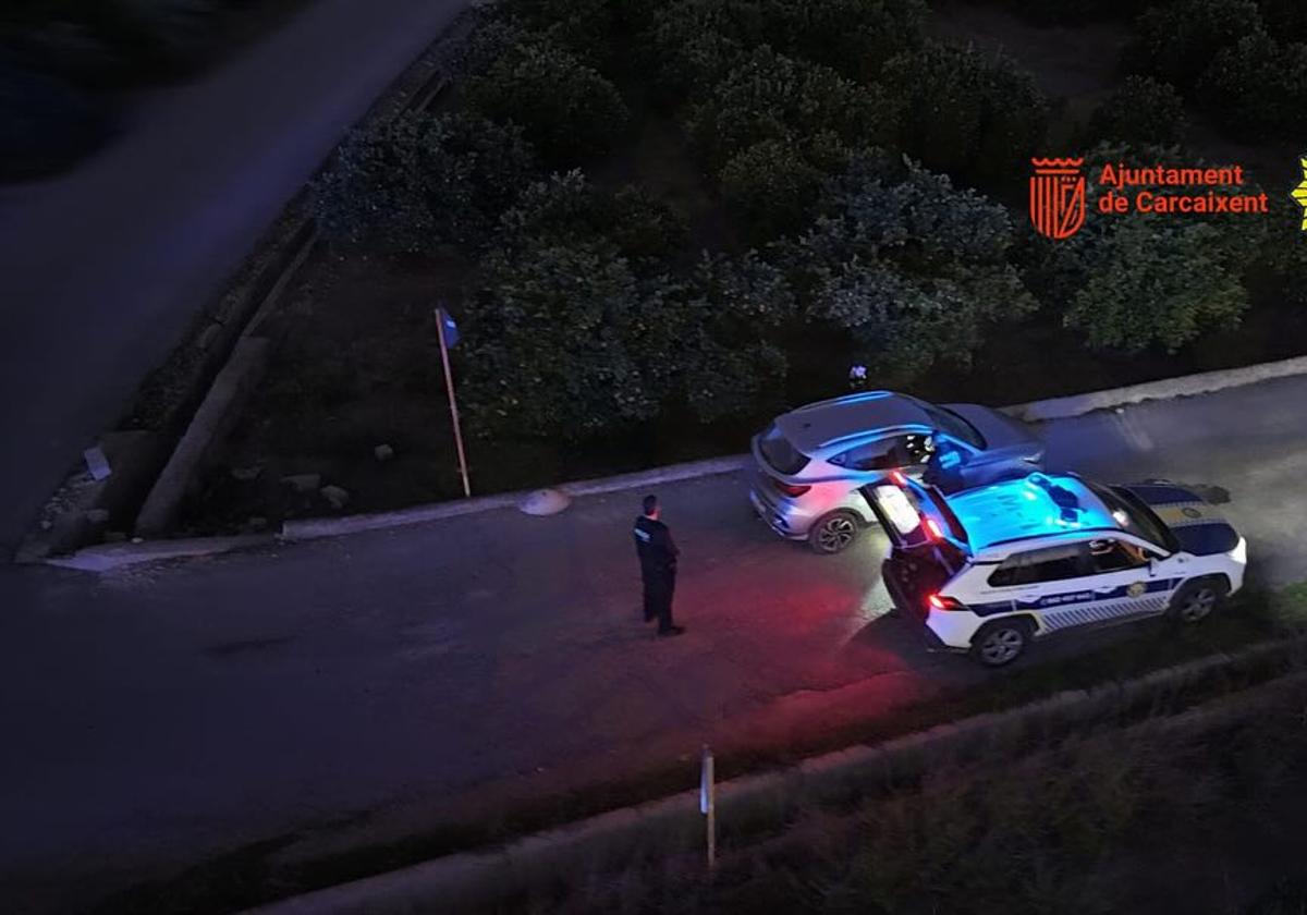 Agentes locales en otro operativo.