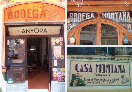 Letreros emblemáticos en la zona marítima.