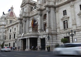 Fachada del Ayuntamiento de Valencia en una imagen de archivo.