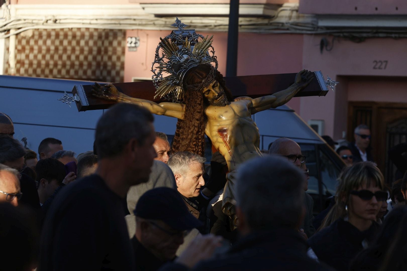 Las fotos del encuentro de los Cristos junto a la playa de Valencia