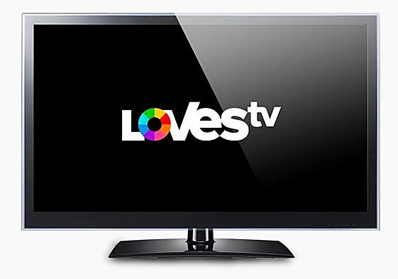 Logotipo de la plataforma LOVEStv.