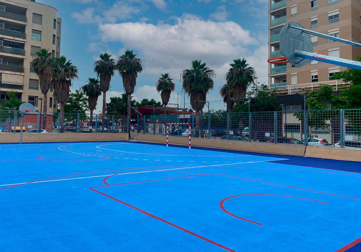 Pistas de básquet 3x3.