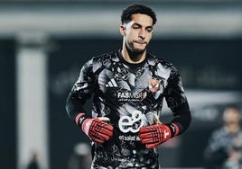 Mostafa Shobeir, con el Al Ahly.