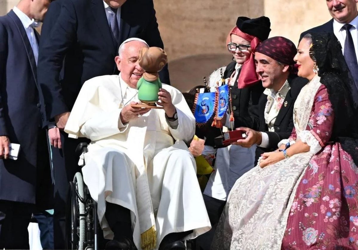 Las imágenes del Papa con Valencia