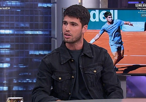 Carlos Alcaraz, este miércoles, en 'El Hormiguero'.