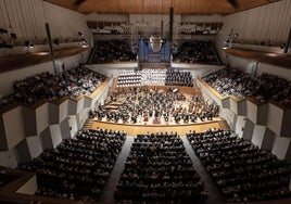La Orquesta de Valencia, en una actuación en el Palau de la Música.