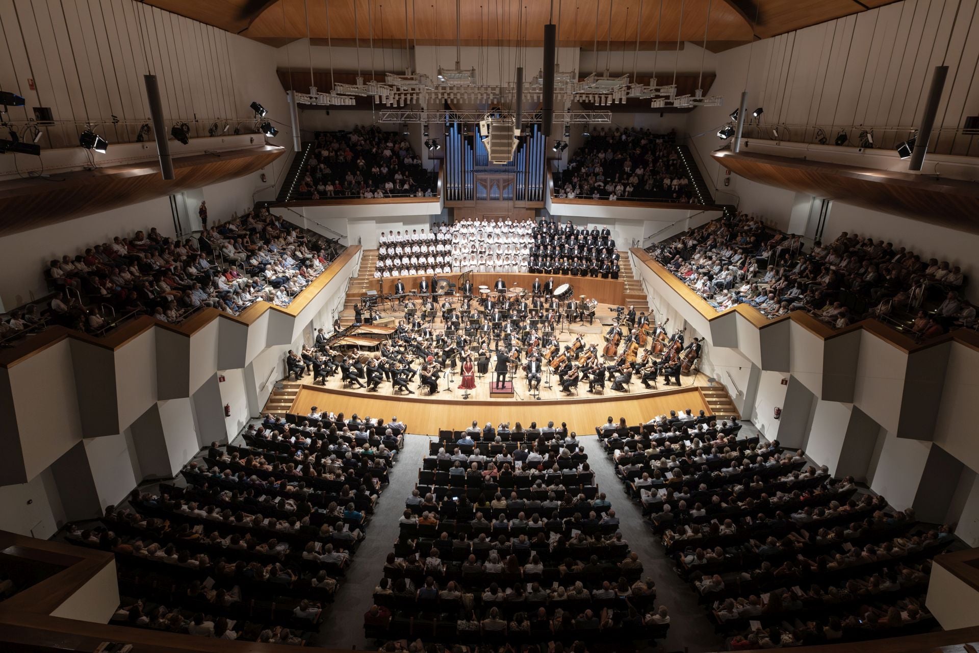 La Orquesta de Valencia, en una actuación en el Palau de la Música.