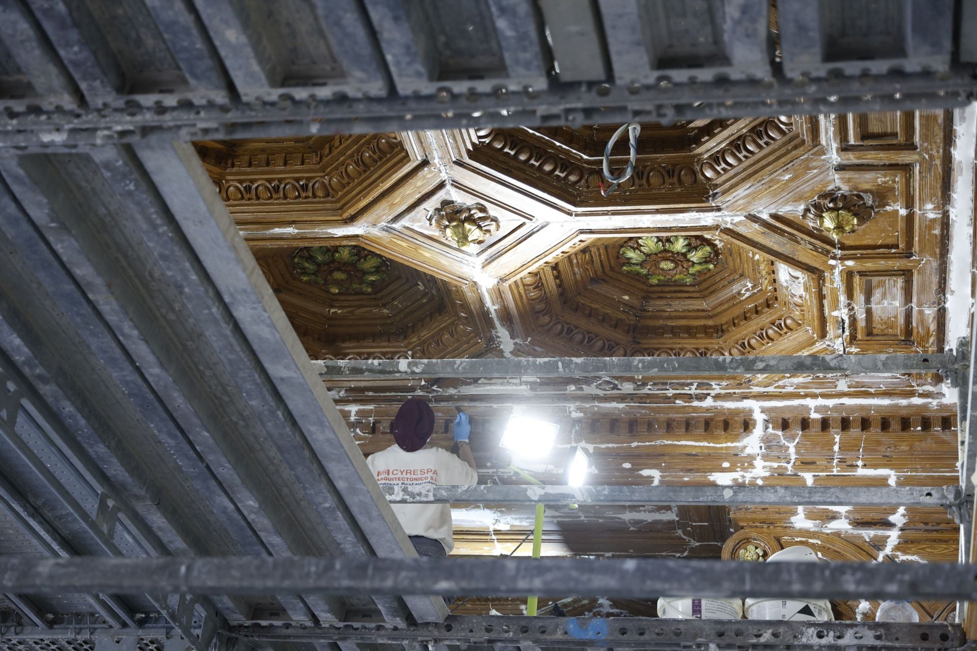 Así avanza la restauración del Palacio de Justicia