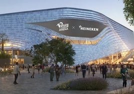 Diseño digital del posible resultado del Roig Arena.