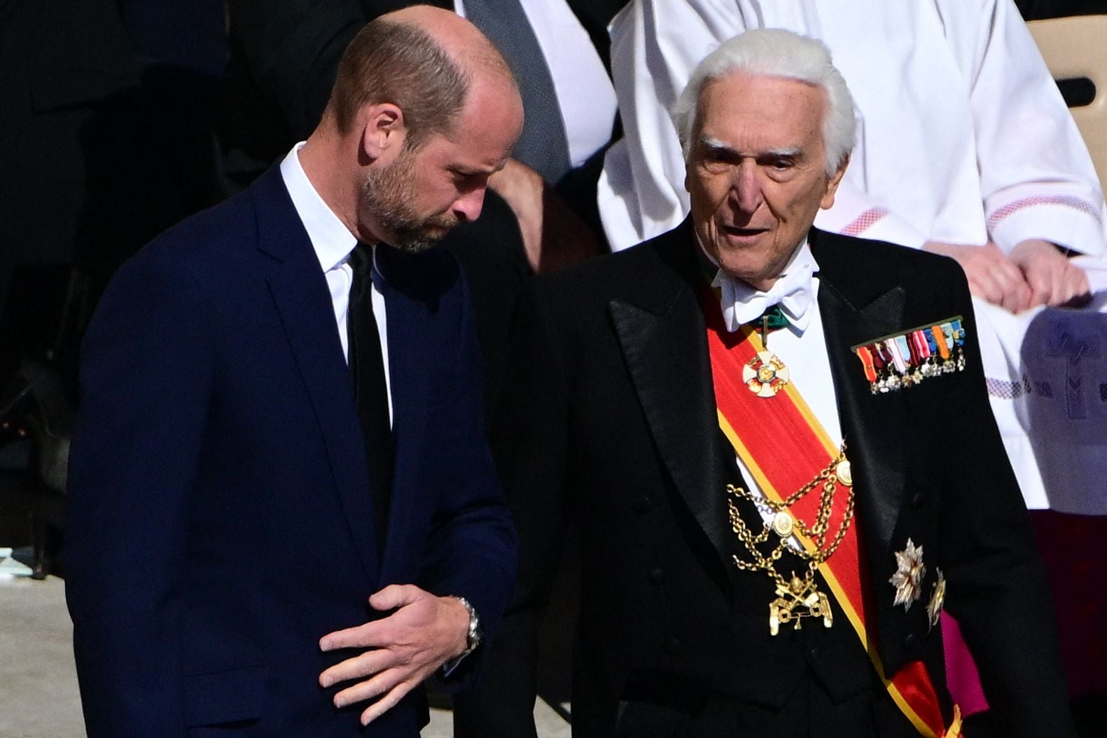 FOTOS | Guillermo de Gales, Alberto y Charlène de Mónaco... Los miembros de las casas reales en el funeral del papa Francisco