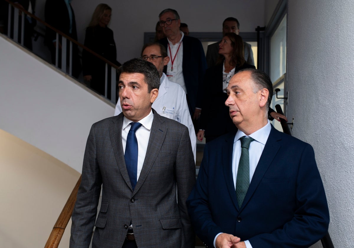 El president Mazón y el conseller Valderrama.