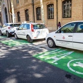 Estaciones de recarga de coche eléctrico.