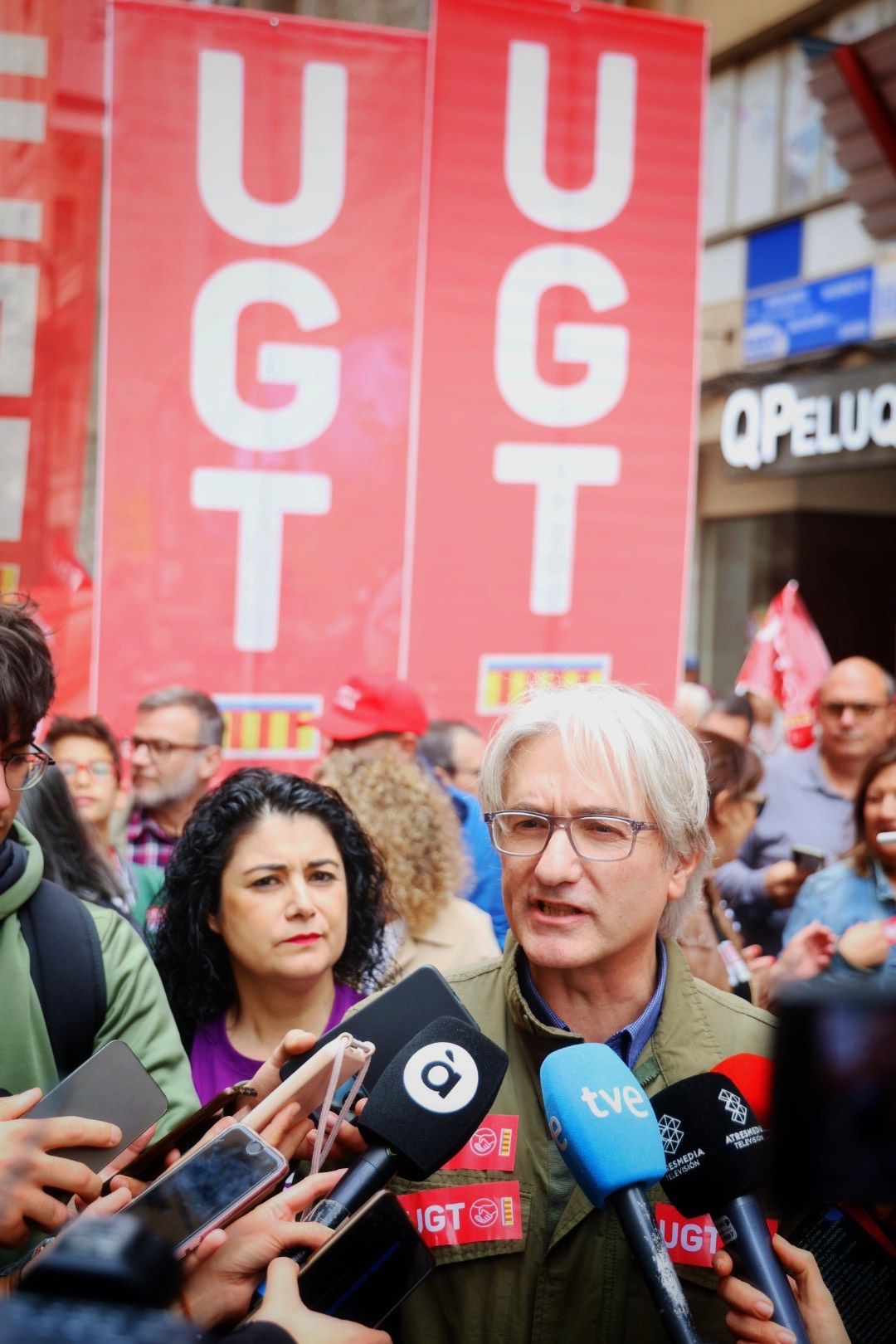 Manifestación por el Día del Trabajador en Valencia