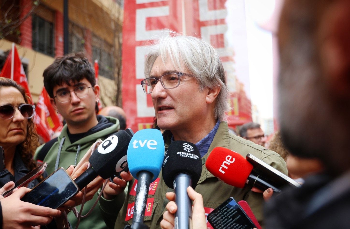 Manifestación por el Día del Trabajador en Valencia