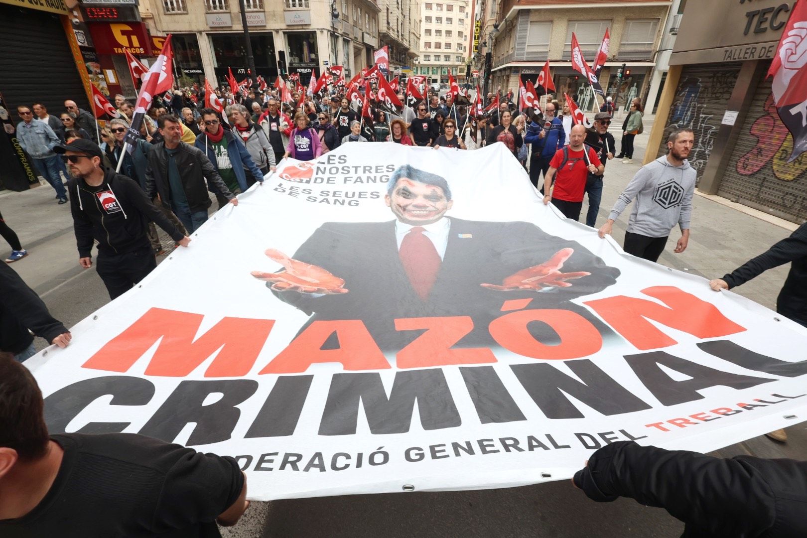 Manifestación por el Día del Trabajador en Valencia