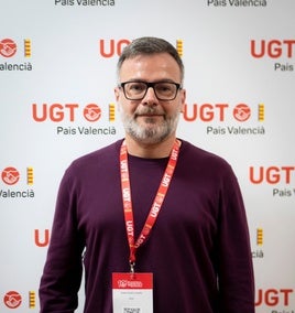 Eduard Gómez, secretario general comarcal de UGT la Costera, la Vall d'Albaida, la Canal de Navarrés, la Ribera y la Safor.
