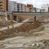 Los trabajos de reconstrucción en el barranco del Poyo.