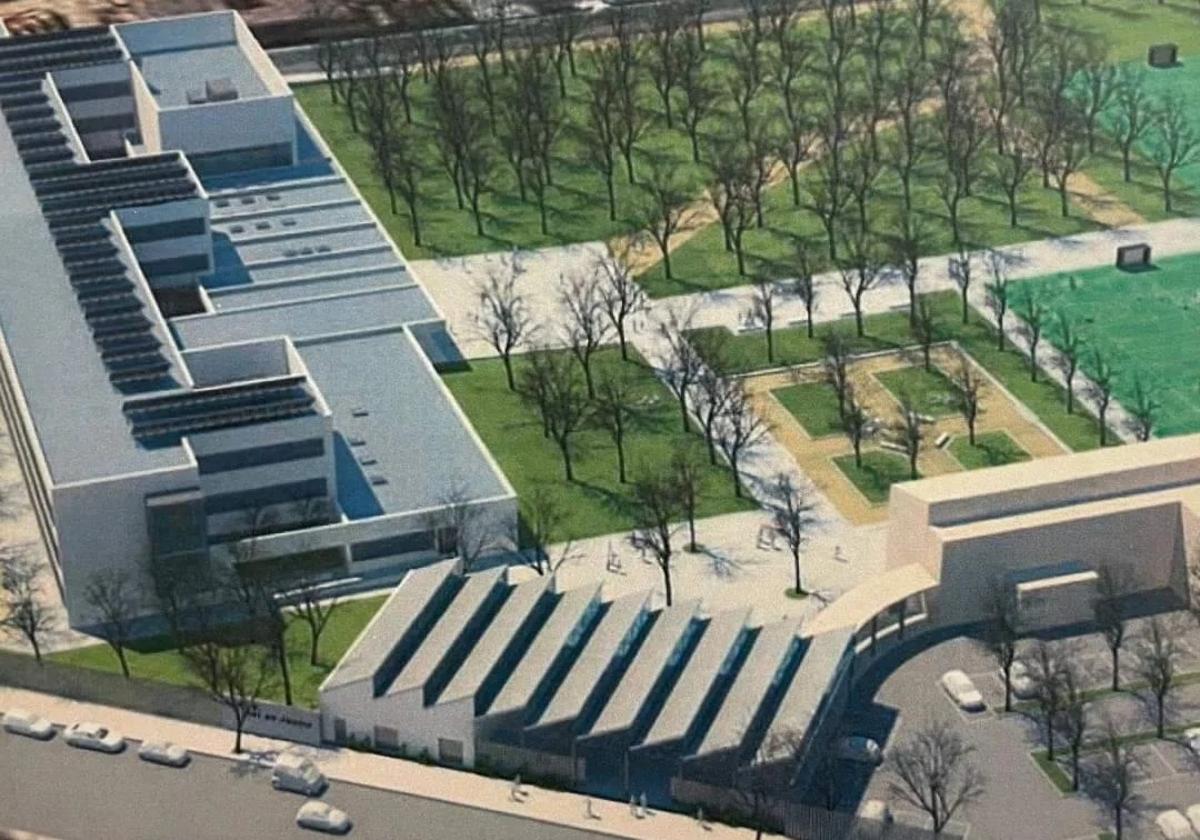 Paralizadas las obras del IES Rei en Jaume de Alzira nueve meses después de su inicio