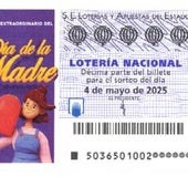 Décimo del Sorteo Extraordinario del Día de la Madre de la Lotería Nacional.