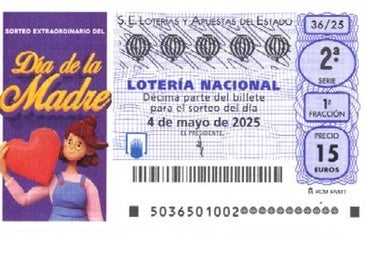 Todos los premios del Sorteo Extraordinario del Día de la Madre de la Lotería Nacional