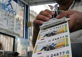 Venta de cupones de la ONCE.
