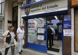Una administración de lotería, en una imagen de archivo.