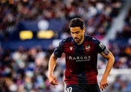 Iborra, durante un partido en el Ciutat de Valencia.