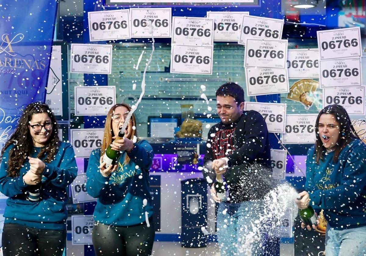 La Lotería Nacional del Día de la Madre deja el primer premio en una localidad valenciana y reparte el segundo íntegro en otra