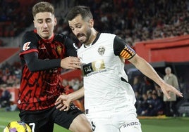 José Luis Gayà, durante el partido en Mallorca de esta temporada.