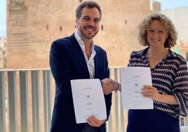 Guillermo Alonso y la alcaldesa Amparo Folgado.