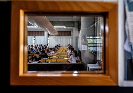 Alumnos durante la última selectividad.