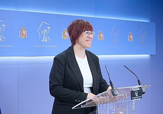 Àgueda Micó, este martes en el Congreso.