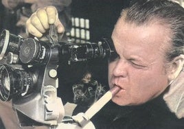 El cineasta Orson Welles, durante un rodaje