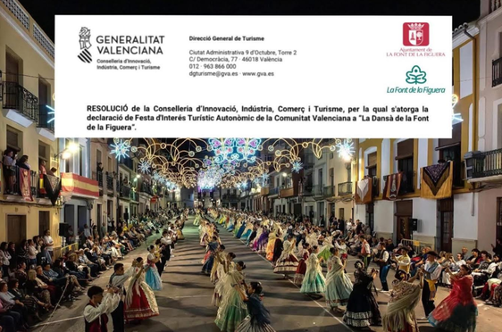 La Dansà de la Font de la Figuera es declarada Fiesta de Interés Turístico Autonómico de la Comunitat