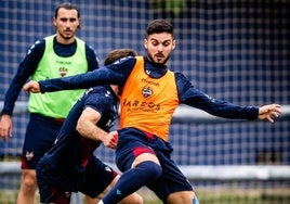 Sergio Lozano, durante un entrenamiento.