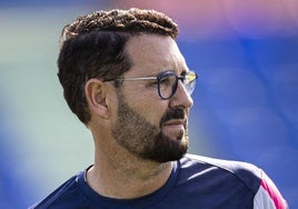 José Bordalás, en un entrenamiento.